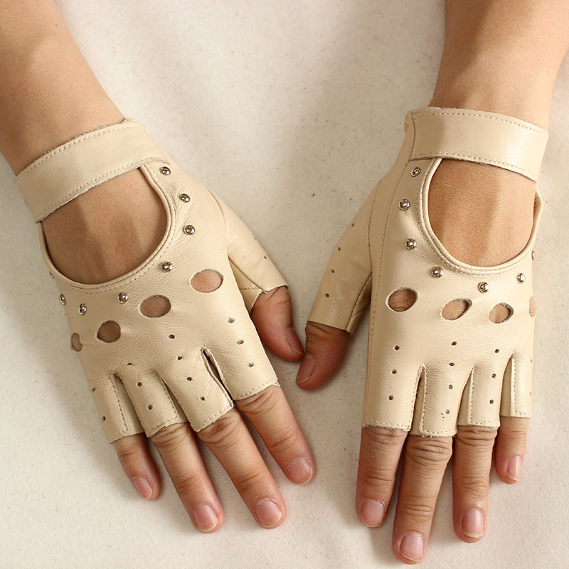 Leather Driving Glove - Da Ngón Găng Tay Nữ Mỏng