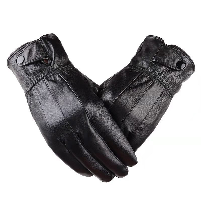 1pair Men's PU Leather Winter  - đánh giá và giá Leather Driving Glove