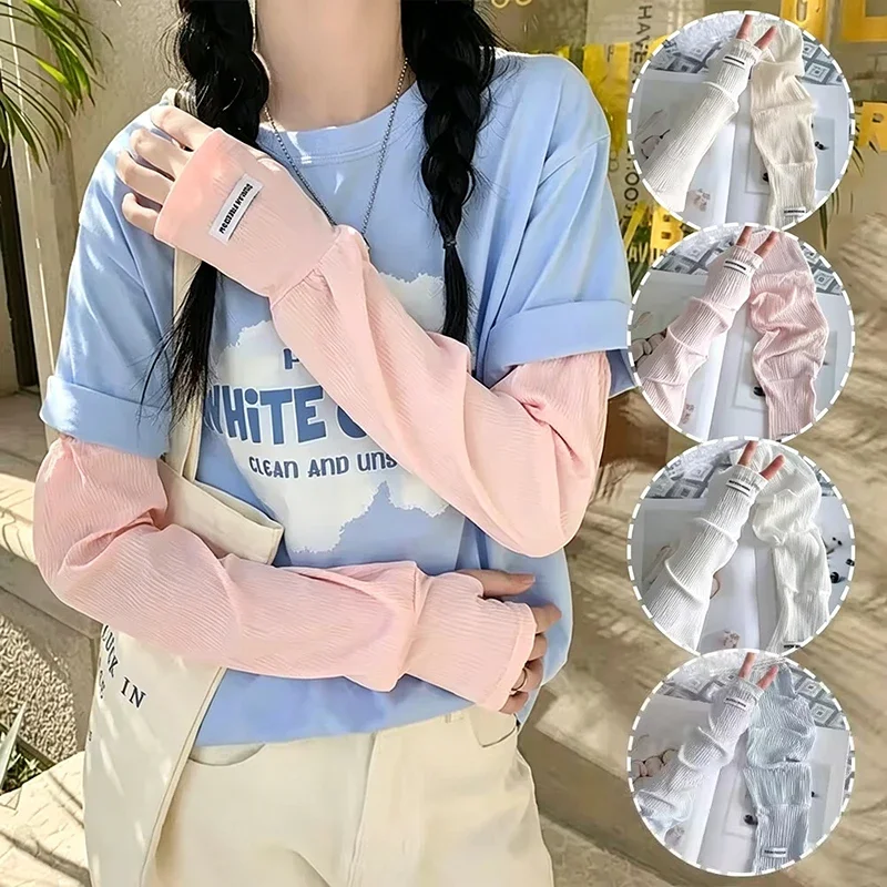 Summer Loose Ice Silk Uv Prote - đánh giá và giá Fingerless Glove Knit