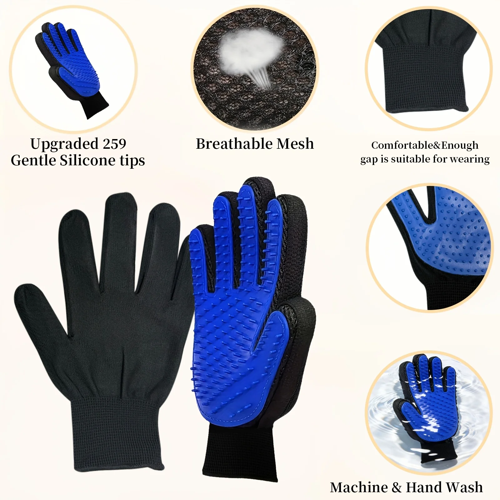 Pet Gloves Cat Grooming Gloves - đánh giá và giá Rubber Glove Cleaning