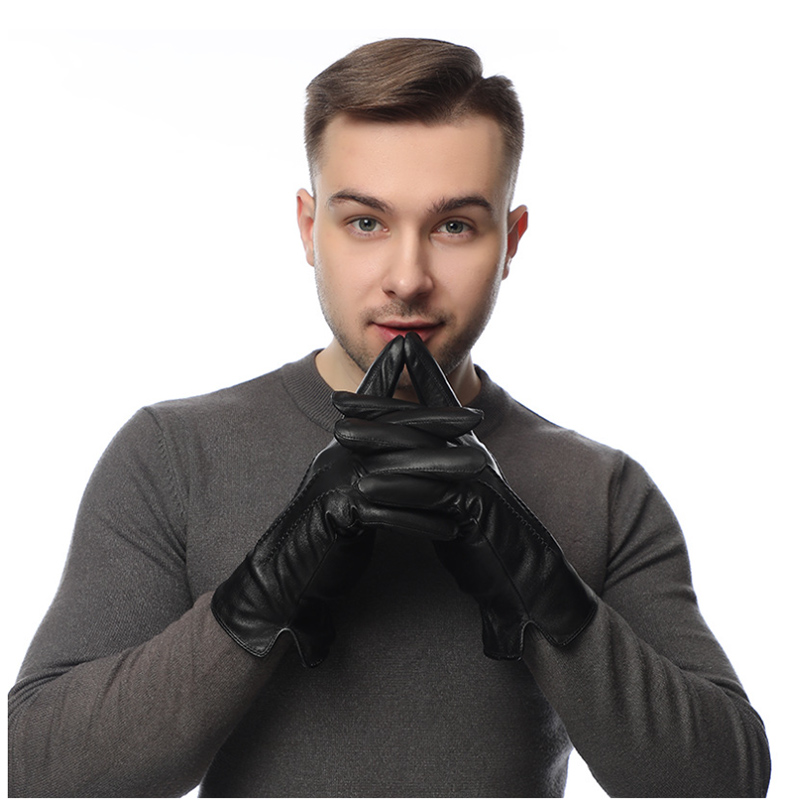 Winter Genuine Sheepskin Leath - đánh giá và giá Wool Glove Lined