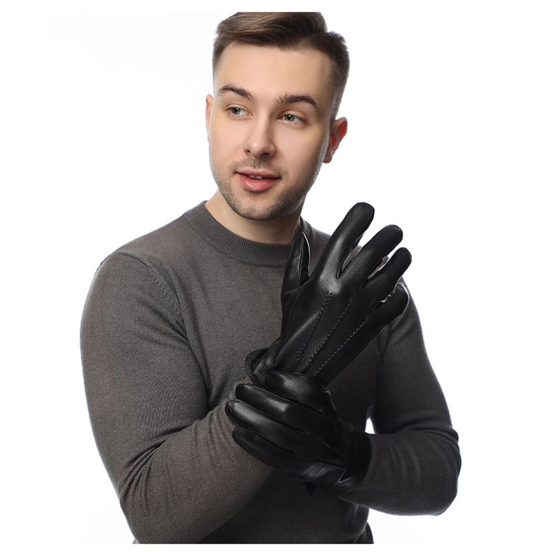 Winter Genuine Sheepskin Leath - đánh giá và giá Wool Glove Lined