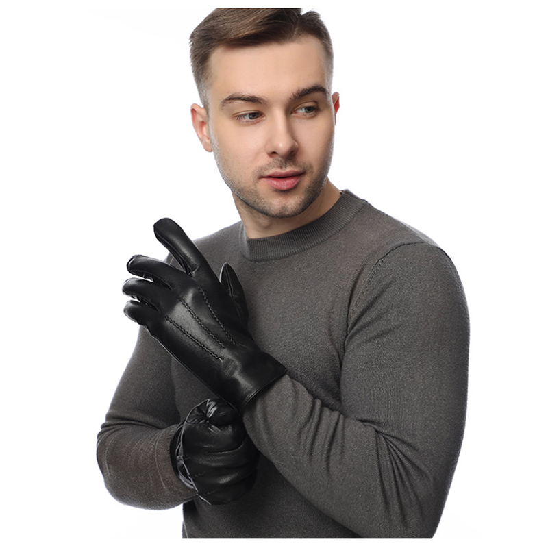 Winter Genuine Sheepskin Leath - đánh giá và giá Wool Glove Lined