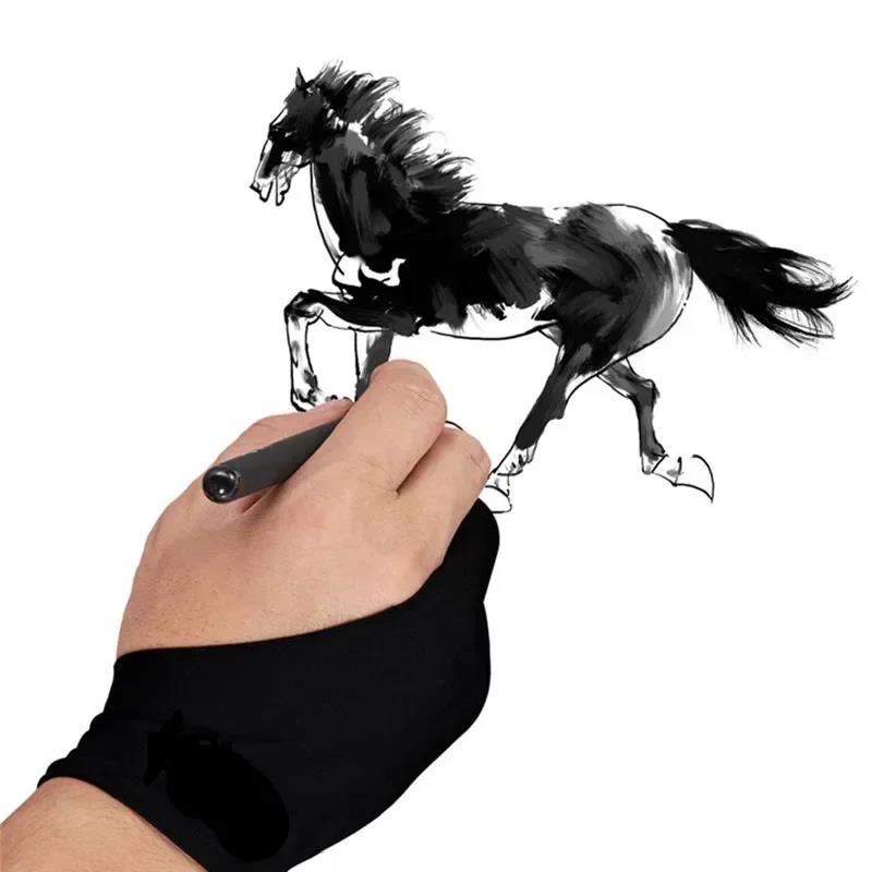 S/M/L Two-Finger Drawing Glove - đánh giá và giá Touchscreen Glove Capacitive