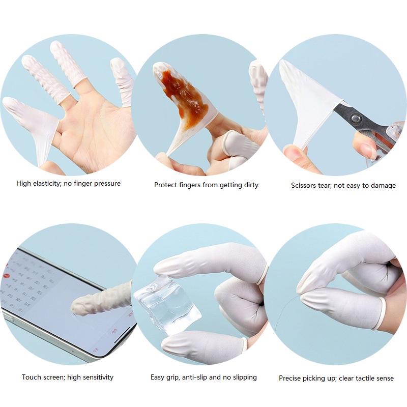 100/200PCS Powder Free Anti-Sl - đánh giá và giá Latex Disposable Glove