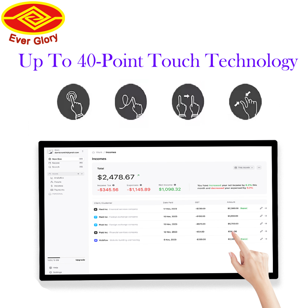 Customized 27 Inch High Bright - đánh giá và giá Touchscreen Glove Capacitive