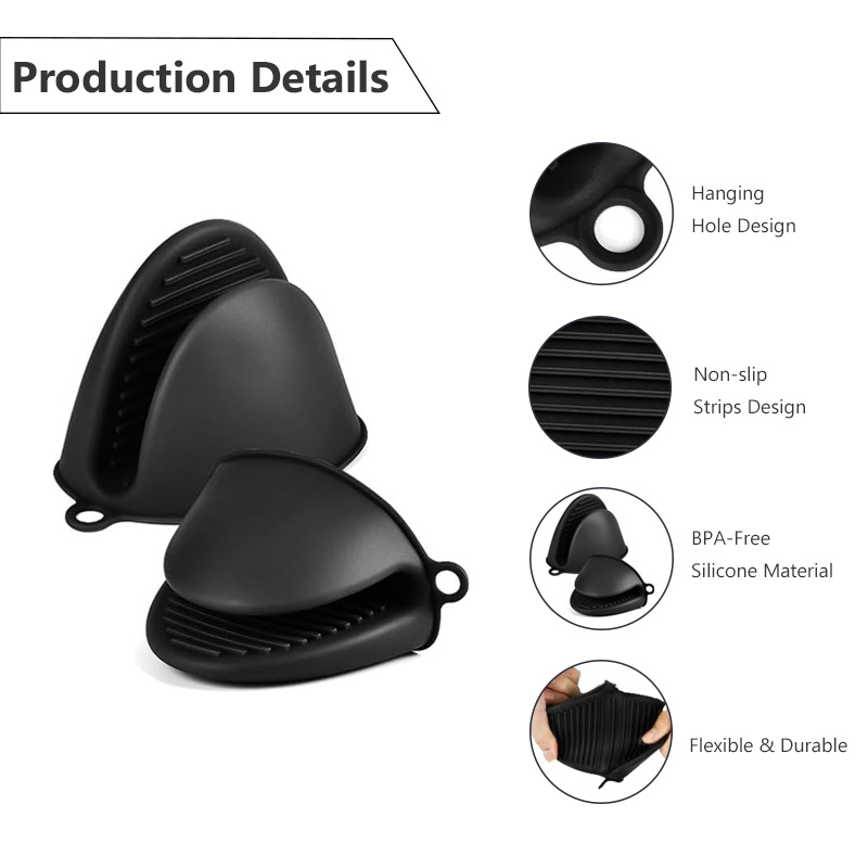 2 Pack Silicone Oven Mitts Pot - đánh giá và giá Oven Mitt Silicone