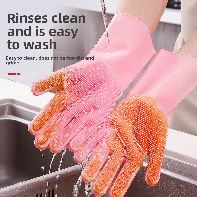 Silicone Dishwashing Gloves, M - đánh giá và giá Dish Glove Rubber