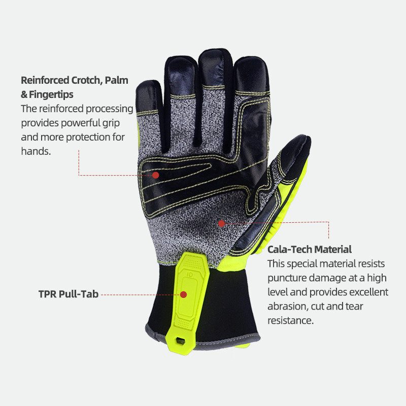 XYEHS ANSI CUT A5 Rescue Extri - đánh giá và giá Work Glove Impact