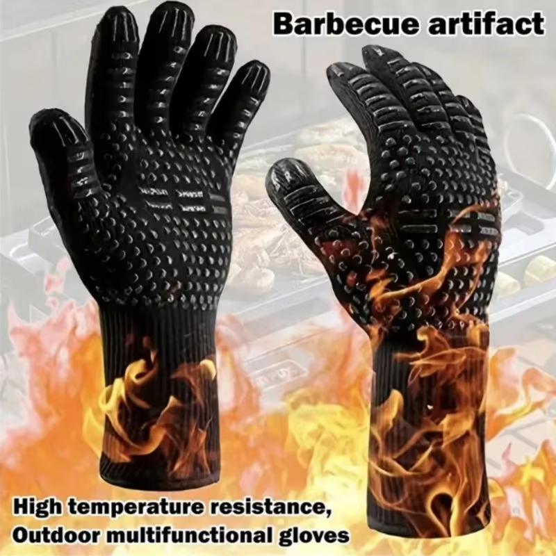 One Piece BBQ Gloves High Temp - đánh giá và giá Oven Mitt Silicone