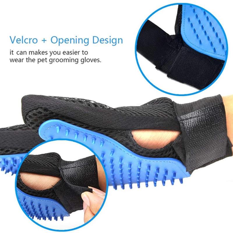 Pet Grooming Gloves Silicone B - đánh giá và giá Rubber Glove Cleaning