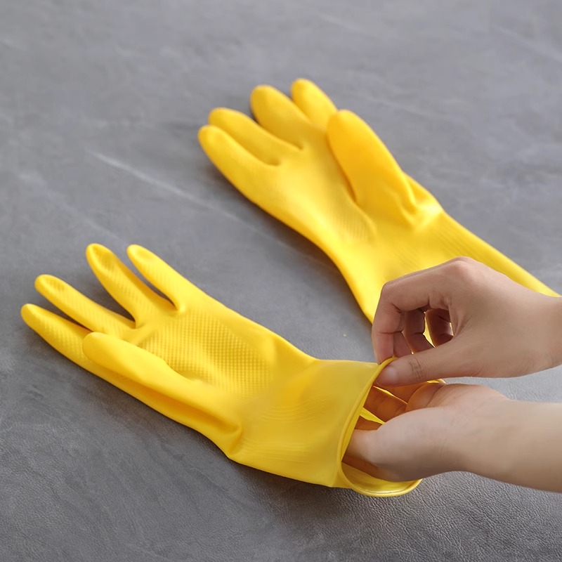 3 Pairs of Household Gloves Ho - đánh giá và giá Dish Glove Rubber