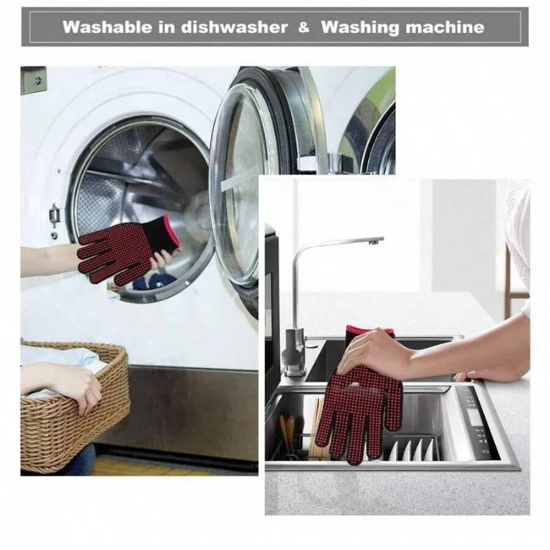 1 Pair Non-Slip Silicone BBQ G - đánh giá và giá Oven Mitt Silicone