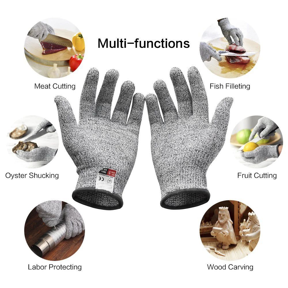 HPPE Level 5 Anti-Cut Gloves K - đánh giá và giá Cut Resistant Glove