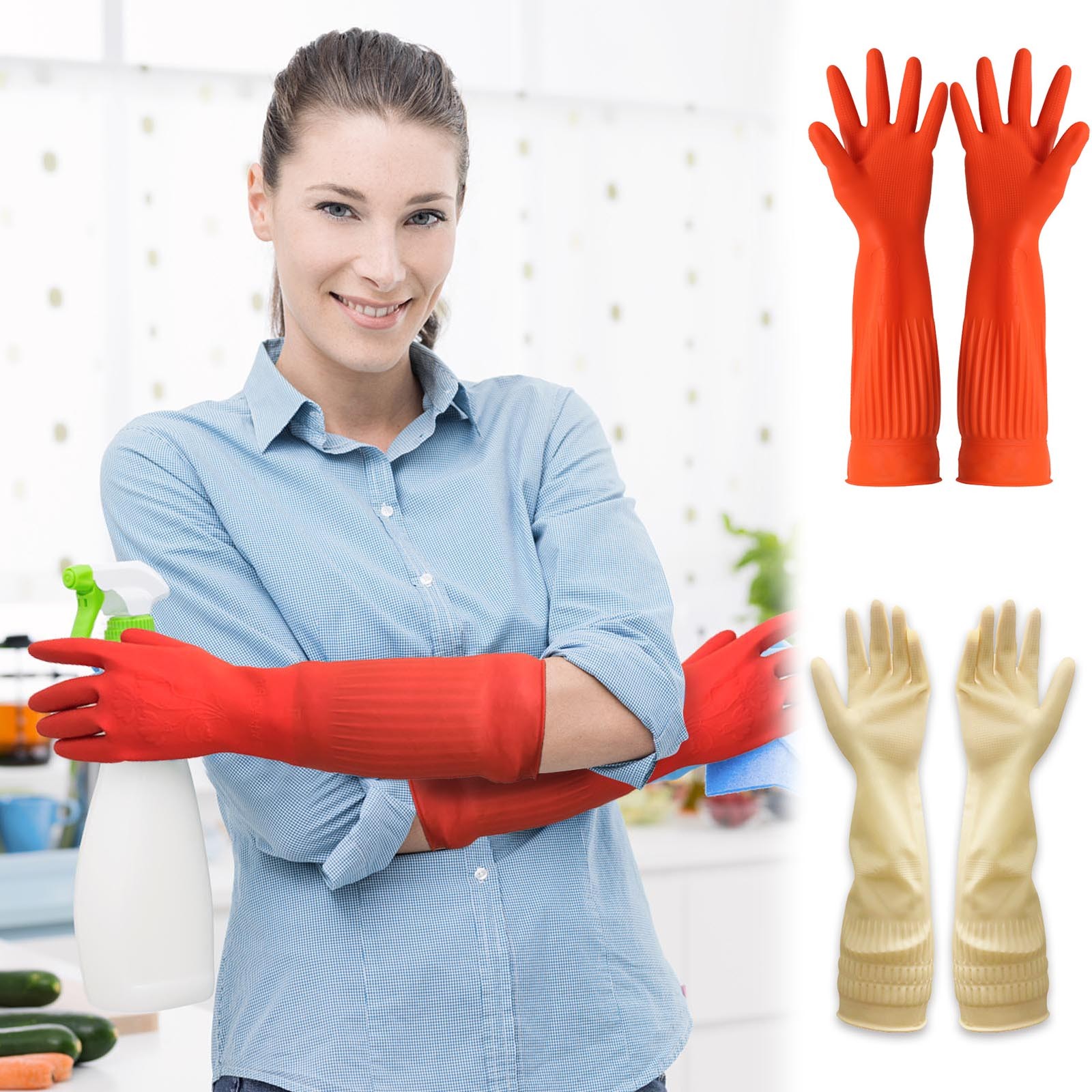 1pair Flexible Comfortable Rub - đánh giá và giá Dish Glove Rubber