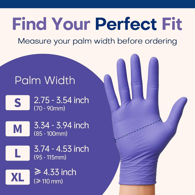 Disposable Gloves Purple Nitri - đánh giá và giá Exam Glove Nitrile