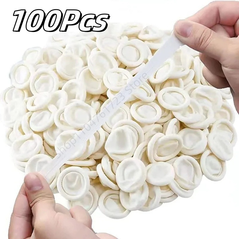 100Pcs Disposable Finger Cover - đánh giá và giá Latex Disposable Glove