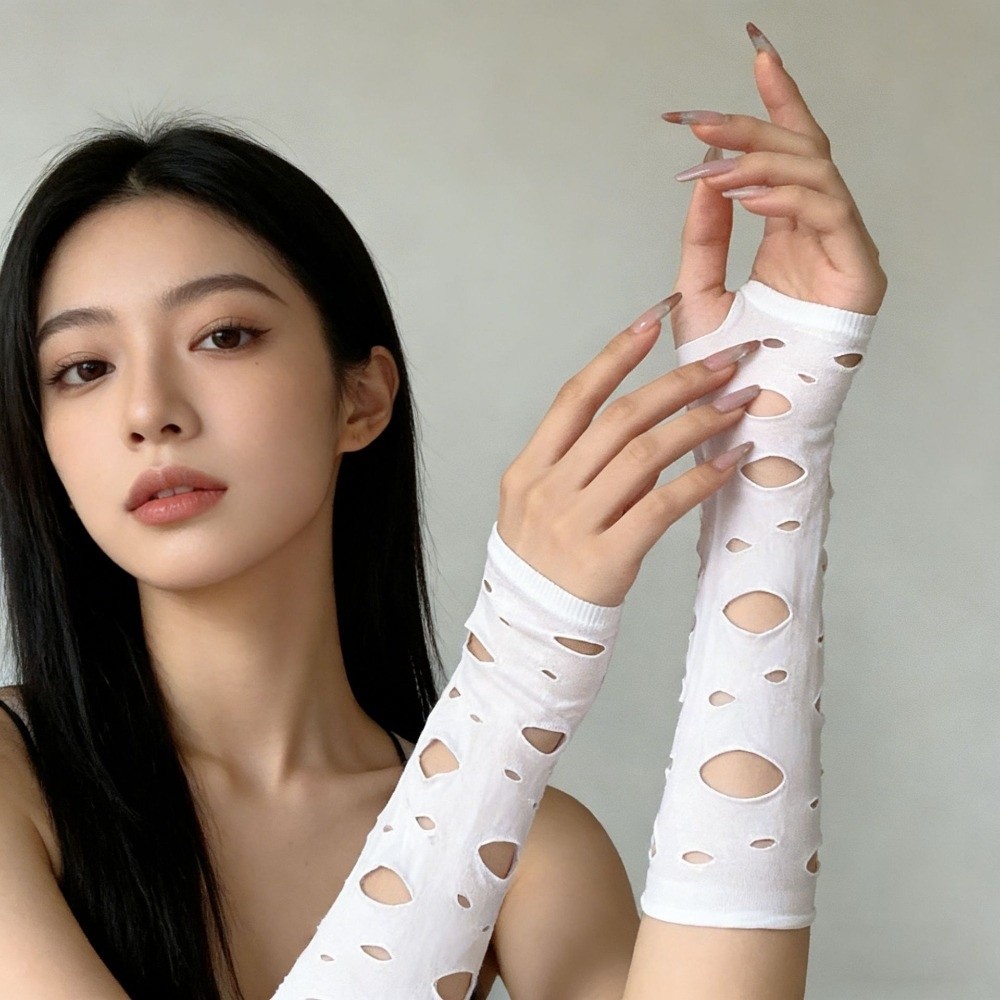 Sleeve Covers Ripped Arm Warme - đánh giá và giá Fingerless Glove Knit