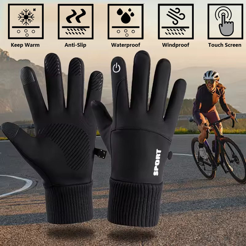 Black Winter Warm Full Fingers - đánh giá và giá Ski Glove Waterproof