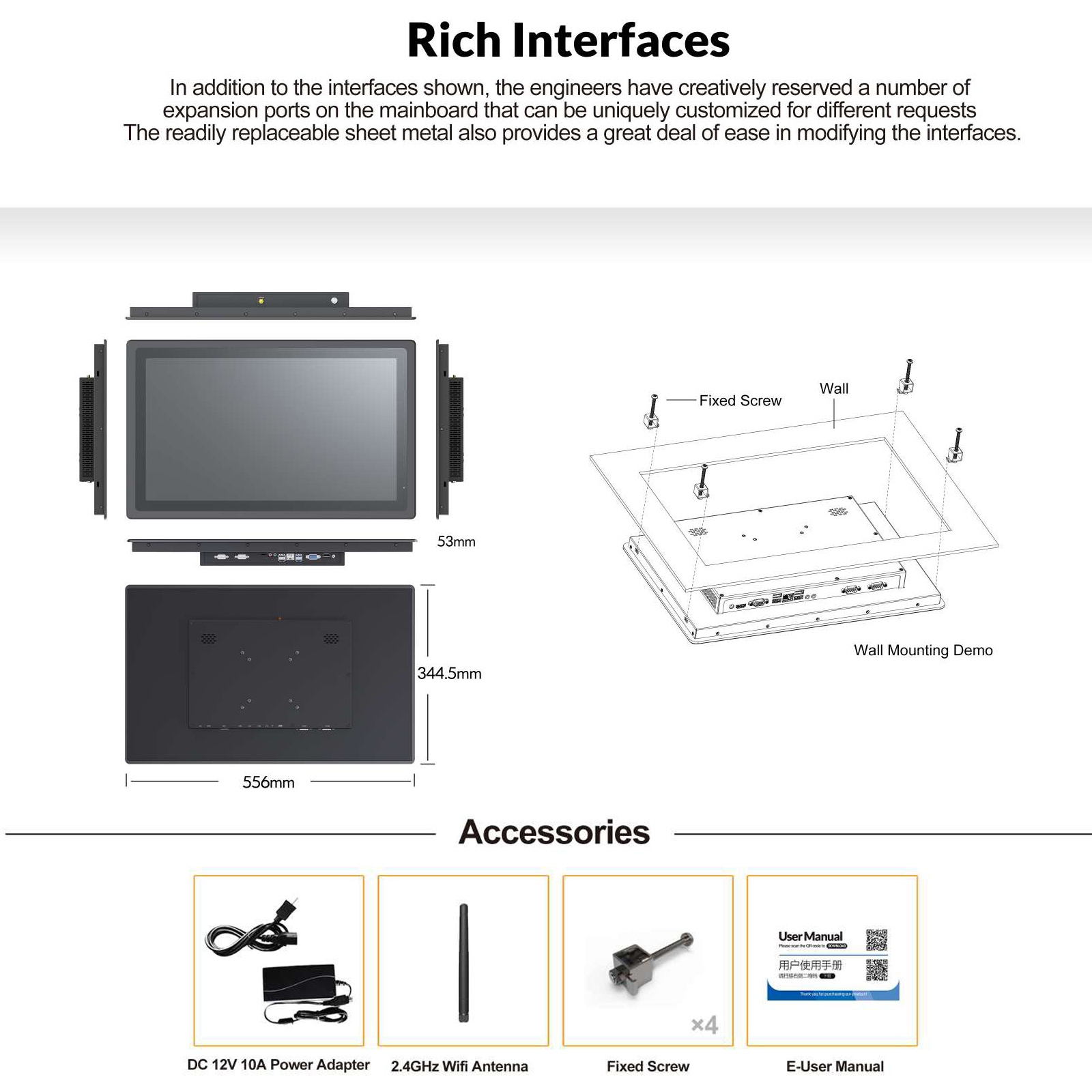 Custom IP65 Waterproof Fanless - đánh giá và giá Touchscreen Glove Capacitive