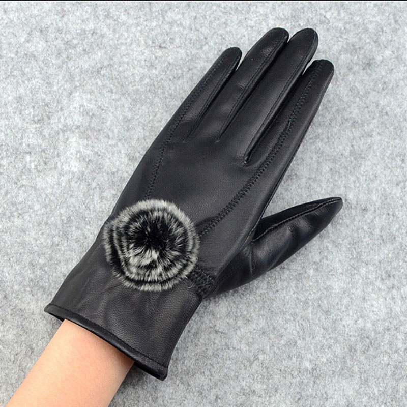 Phụ Nữ Mùa Đông Chính Hãng Da  - đánh giá và giá Wool Glove Lined