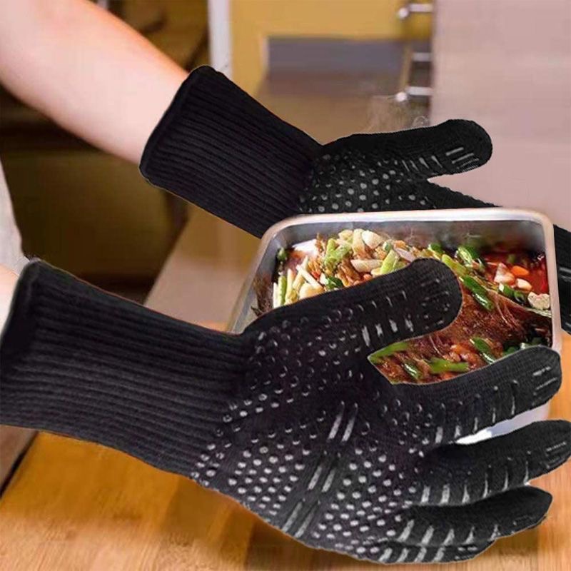 Explosive High Temperature Glo - đánh giá và giá Oven Mitt Silicone