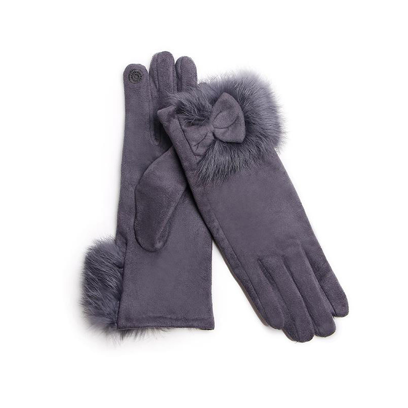 Mùa Đông Nữ Da Lộn Thắt Nơ San - đánh giá và giá Leather Driving Glove