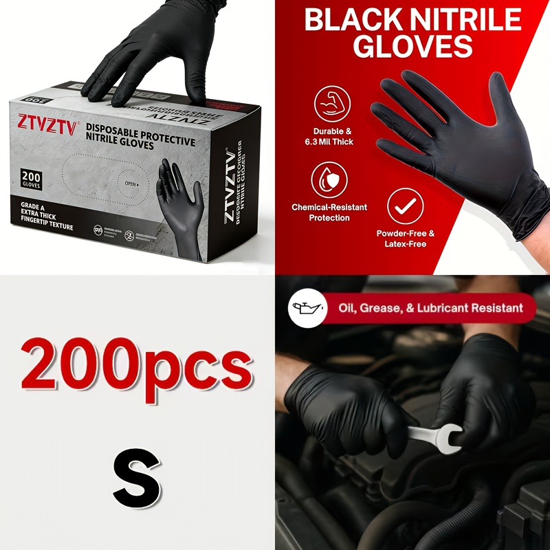 200 pieces per pack, black dis - đánh giá và giá Rubber Glove Cleaning