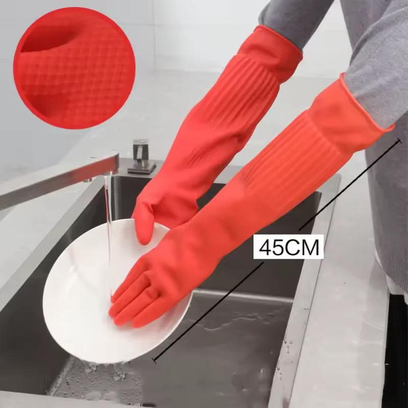 Long Reusable Rubber Dishwashi - đánh giá và giá Rubber Glove Cleaning