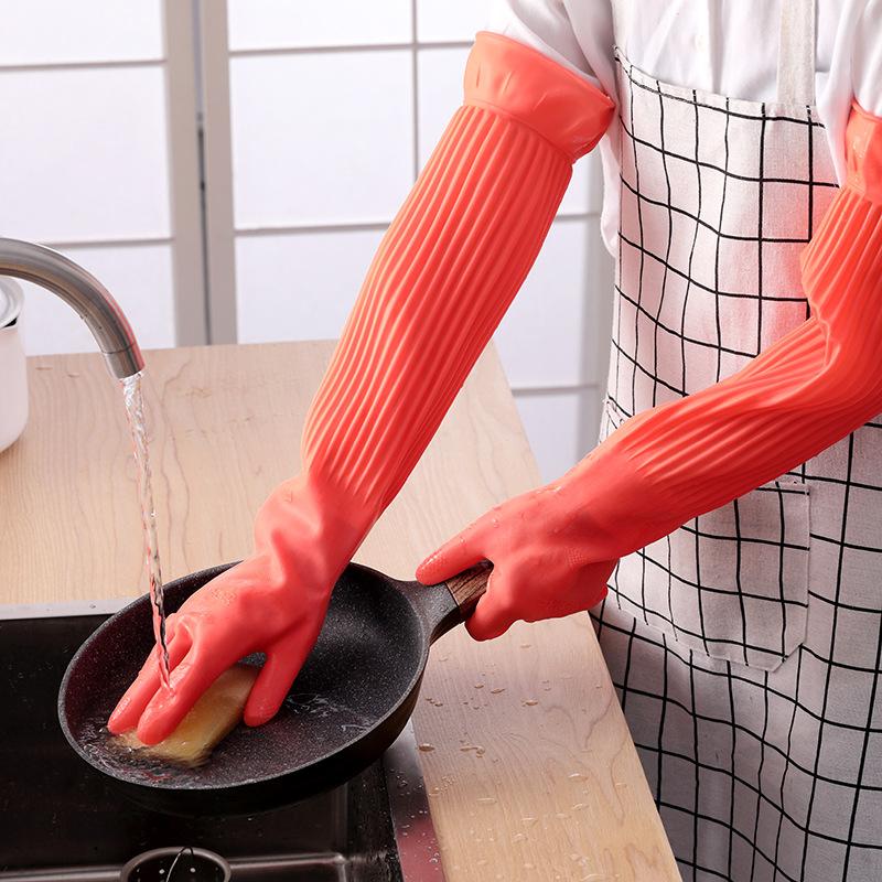 Long Reusable Rubber Dishwashi - đánh giá và giá Rubber Glove Cleaning