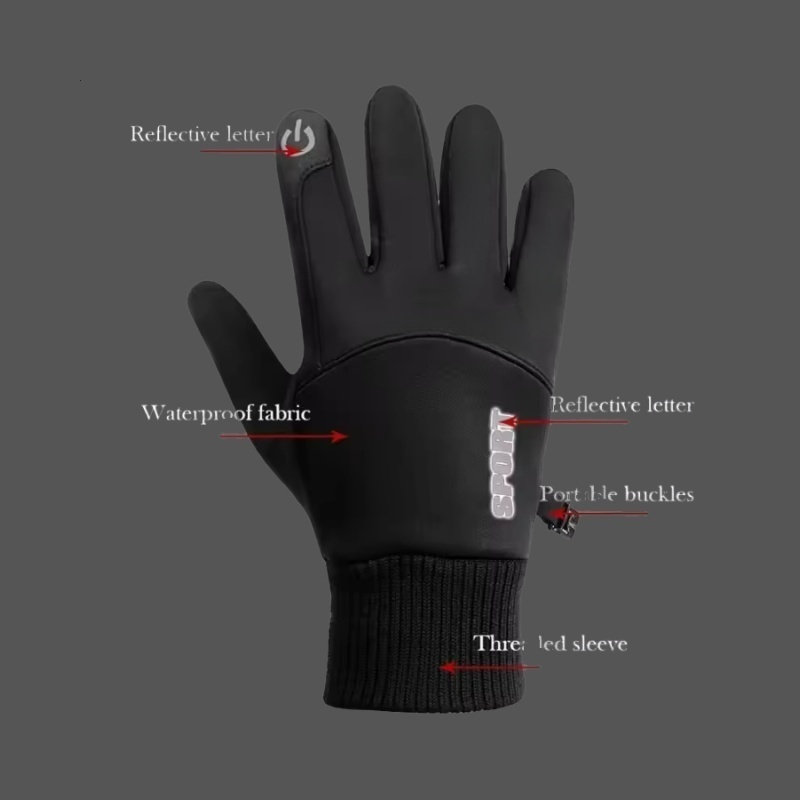 Winter Gloves Men Women Touch  - đánh giá và giá Leather Driving Glove
