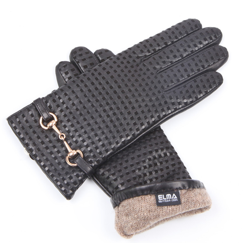 Autumn Winter Real Leather Glo - đánh giá và giá Wool Glove Lined