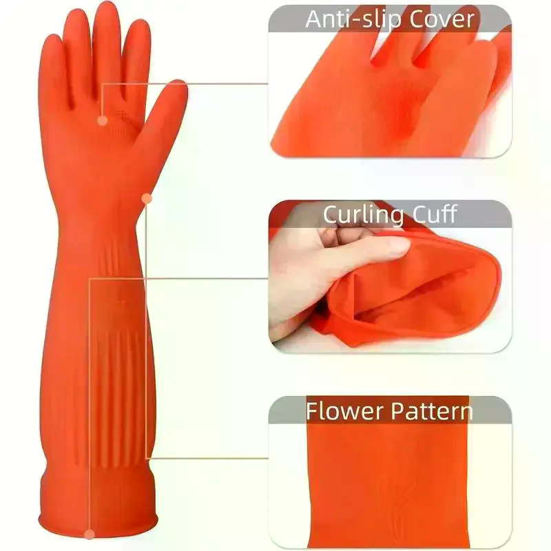 Long Reusable Rubber Dishwashi - đánh giá và giá Dish Glove Rubber