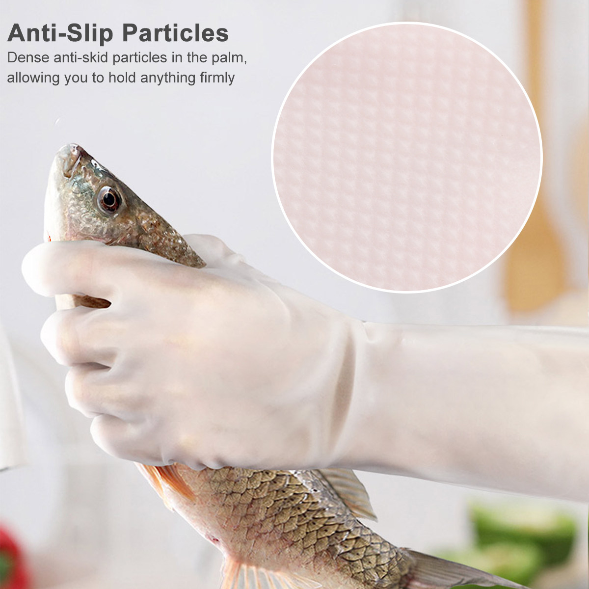 1Pair Waterproof Dishwashing G - đánh giá và giá Dish Glove Rubber