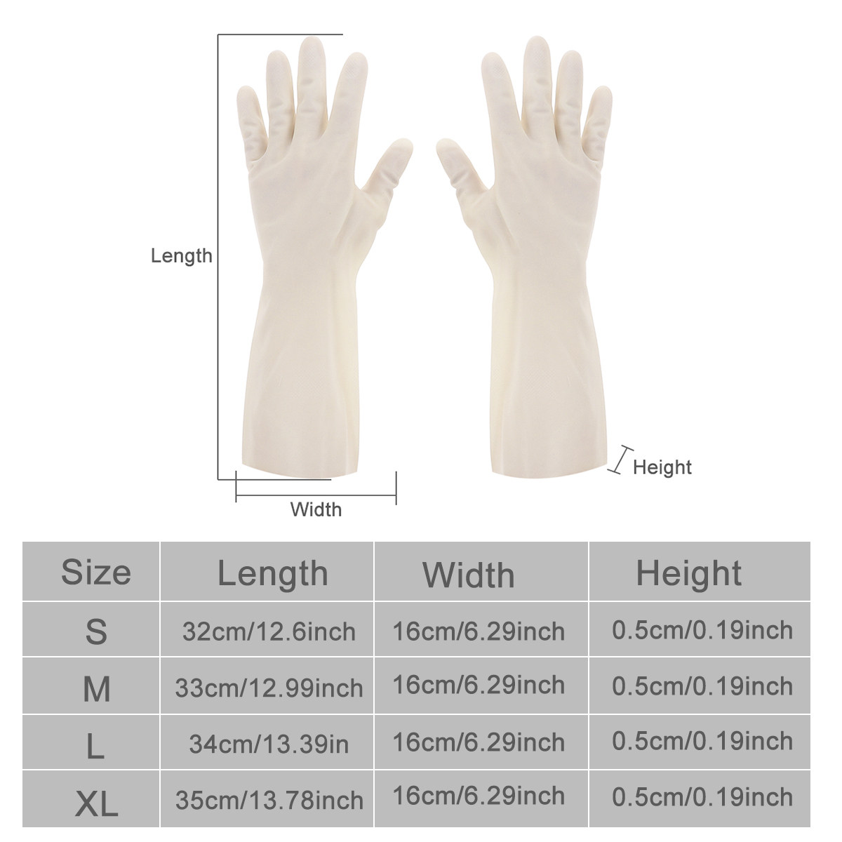 1Pair Waterproof Dishwashing G - đánh giá và giá Dish Glove Rubber
