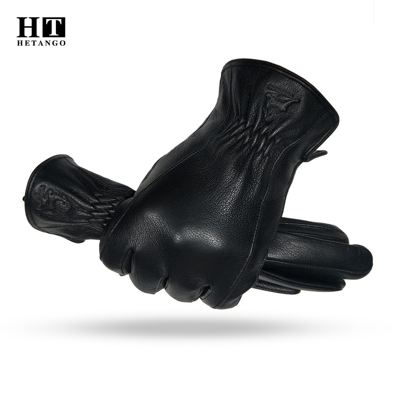  Winter Men's Black Buckskin  - đánh giá và giá Wool Glove Lined