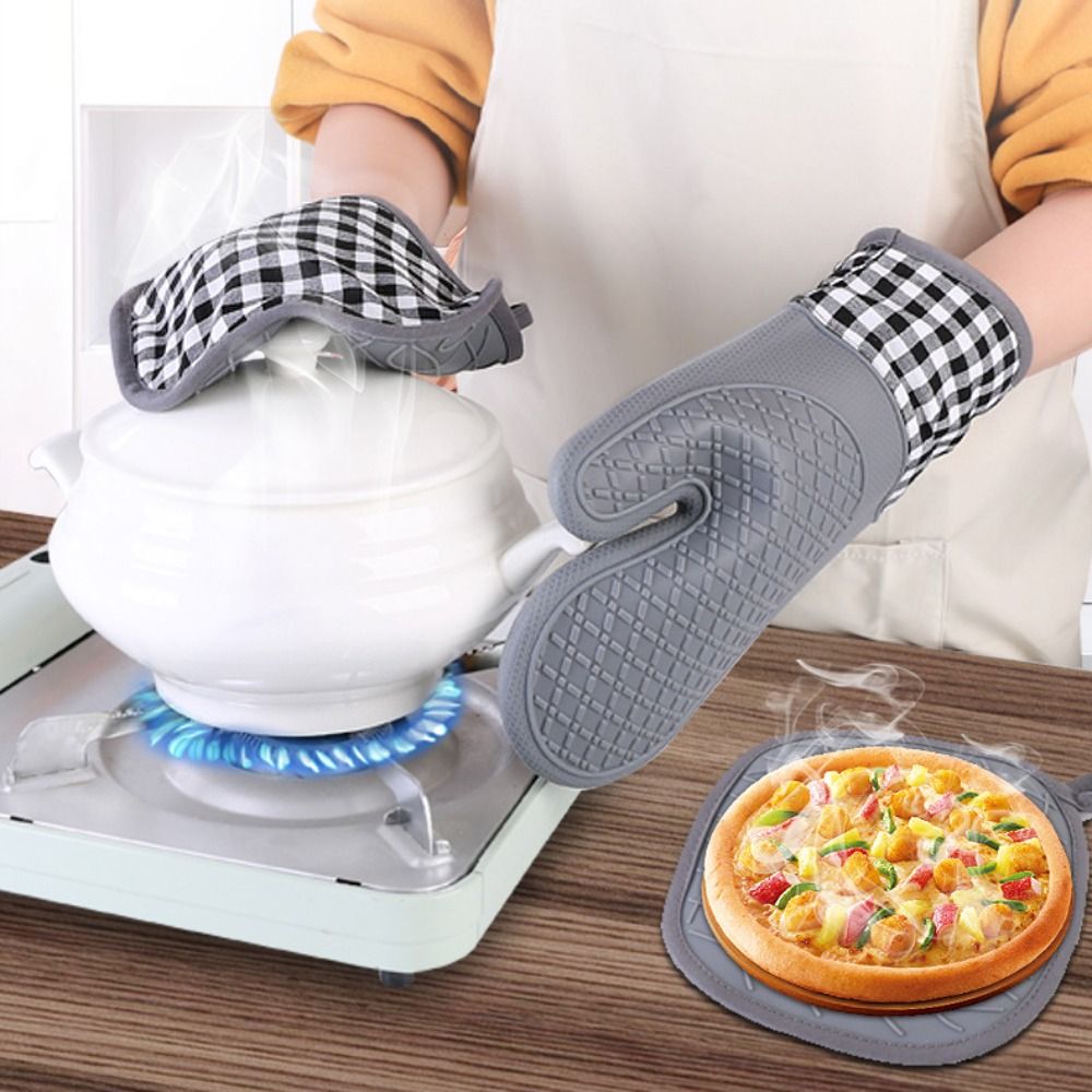 Insulated Oven Gloves Silicone - đánh giá và giá Oven Mitt Silicone