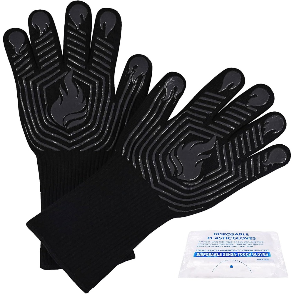 BBQ Gloves, 1472°F Heat Resist - đánh giá và giá Oven Mitt Silicone